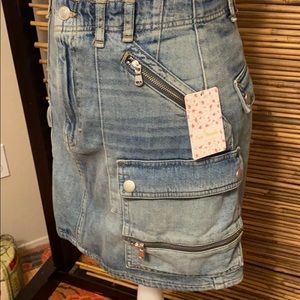 Free People Denim Skirt